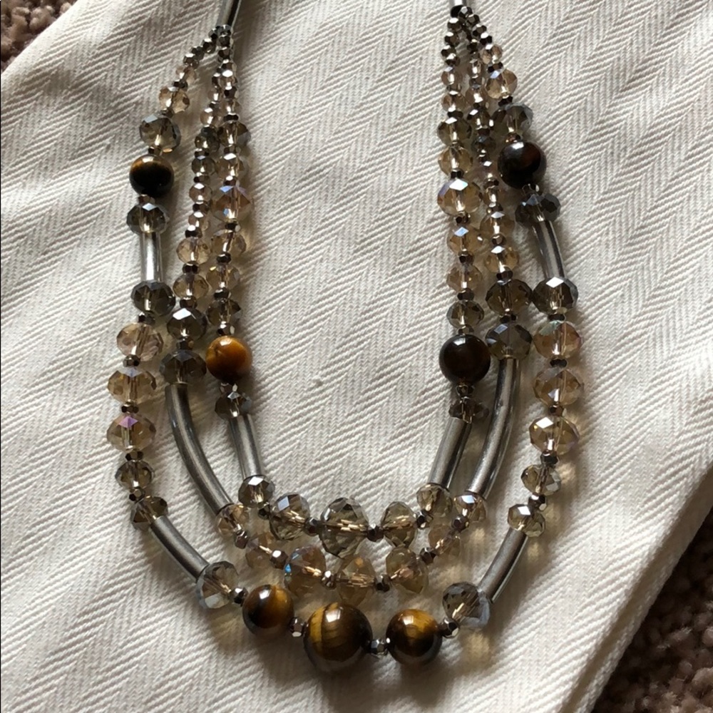 Loft Adjustable Tiger Eye Necklace